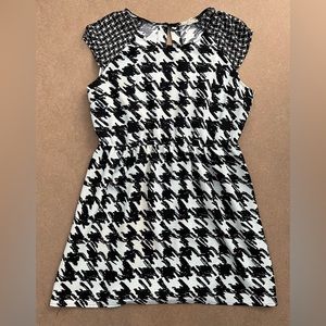 Black and White Patterned Dress